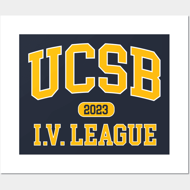 UCSB Class of 2023  - I.V. League Wall Art by Vector Deluxe